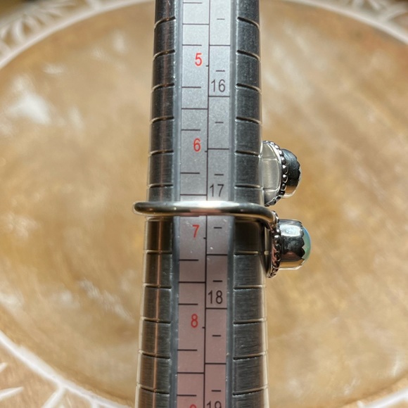 NWOT Ethiopian Opal Bypass 925 Sterling Silver Ring - Picture 15 of 15